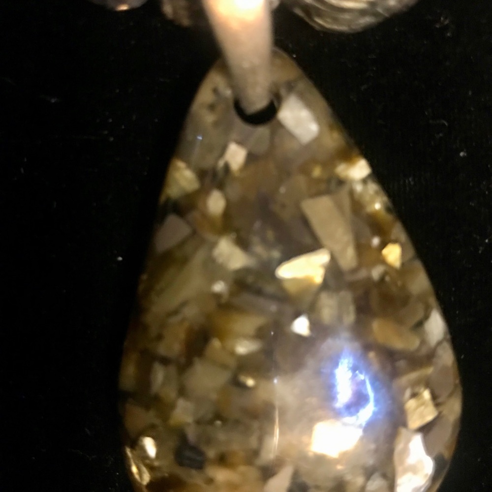 Necklace , Beautiful Large Amber & Gold  24” - Picture 3 of 8
